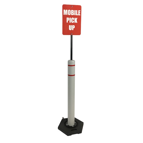 Traveler with Sign Post